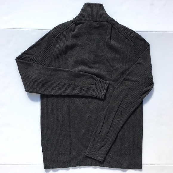 Calvin Klein Grey 1/4 Zip Pullover Sweater Sz M - Picture 5 of 7